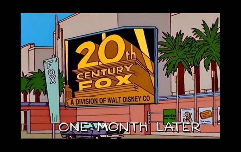 Los Simpson predicen compra de Fox por Disney