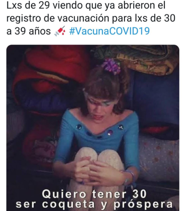 Memes de la Vacunación de personas de 30 a 39 años