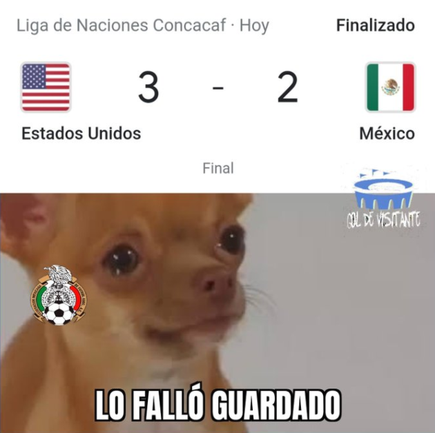 Memes de la final México vs Estados Unidos