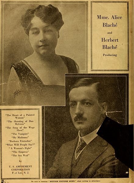 Alice Guy y su esposo Herbert Blaché