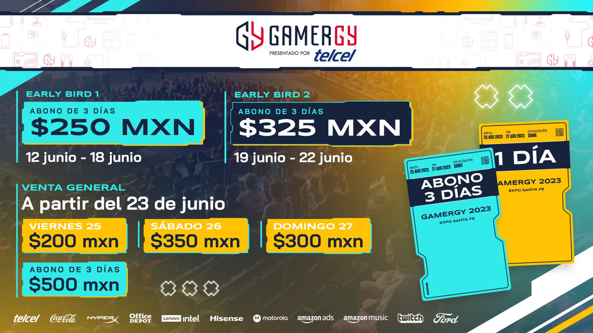 Gamergy México 2023: entradas y precios