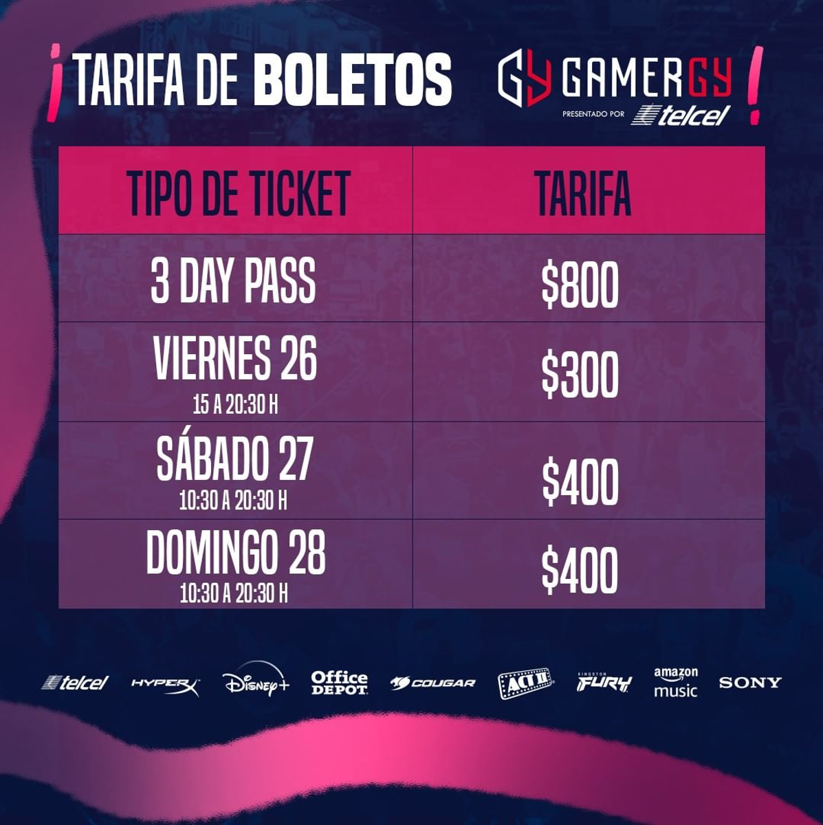 ¿Cuánto cuestan los boletos para Gamergy México y dónde comprarlos?