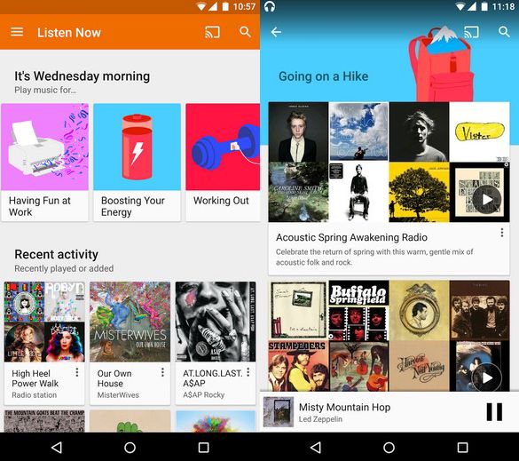 Google Play Music en Android