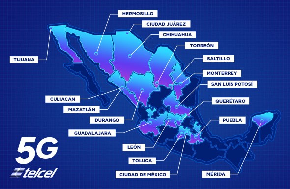 Telcel Red 5G: cobertura en México