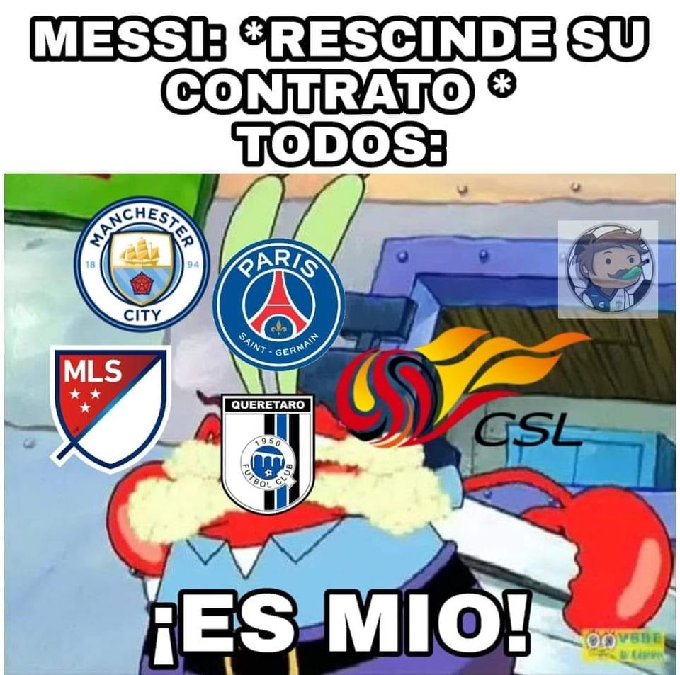 Memes de la salida de Lionel Messi del Barcelona