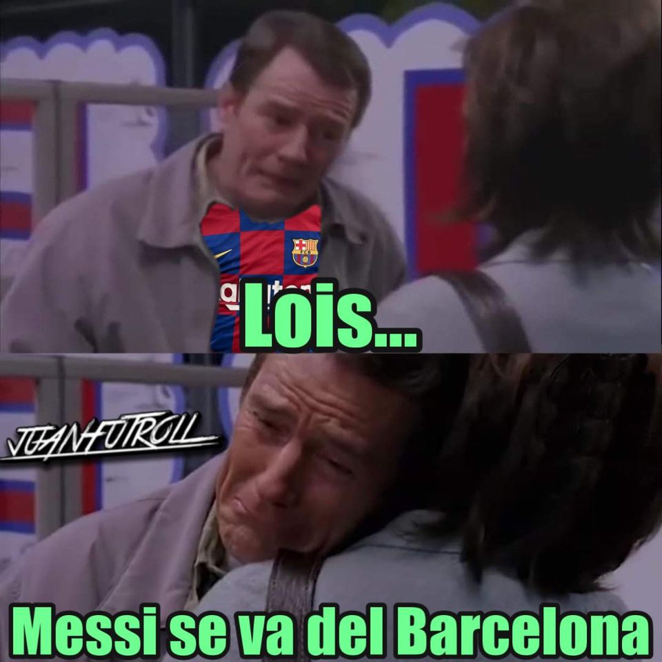 Memes de la salida de Lionel Messi del Barcelona