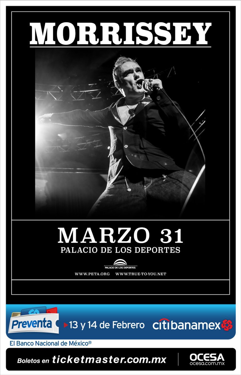 Póster oficial del concierto en la Ciudad de México