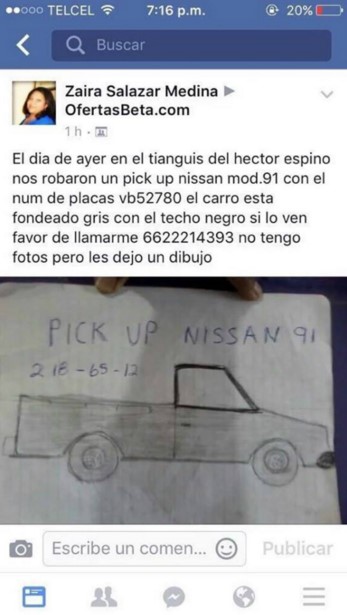 Meme de pick-up Nissan perdido