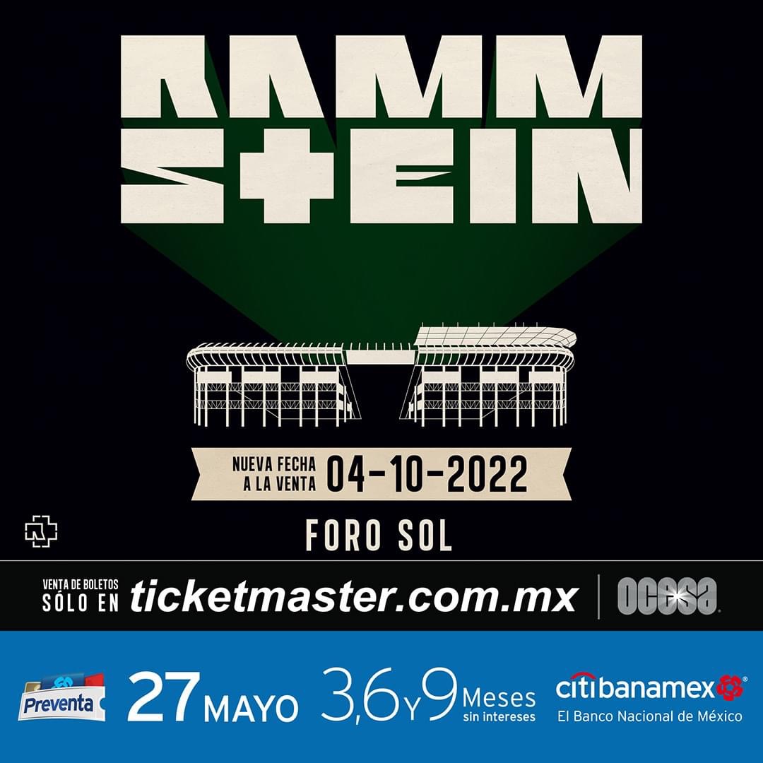 Cartelera de conciertos en México 2022