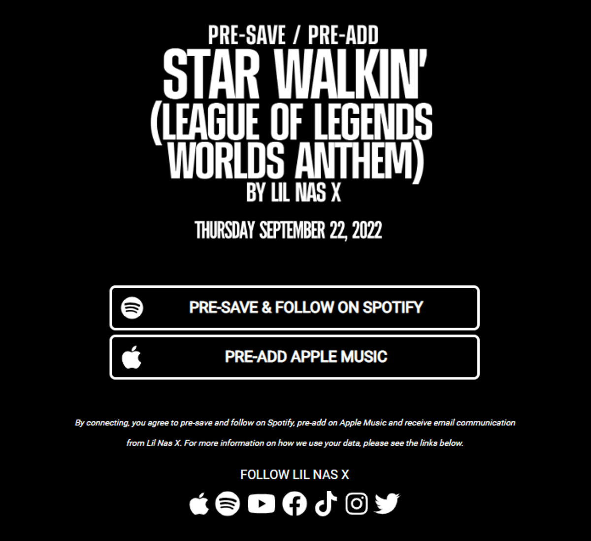 STAR WALKIN’: la canción oficial de Worlds 2022