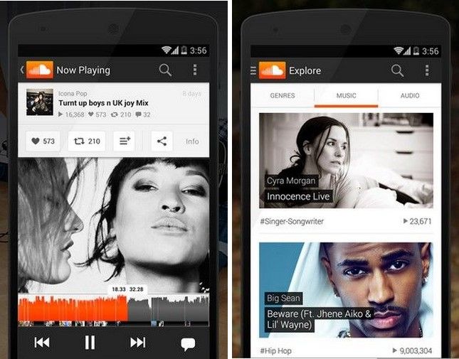 Soundcloud en Android