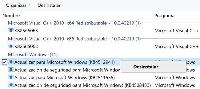 Solucionar pantalla naranja en Windows 10
